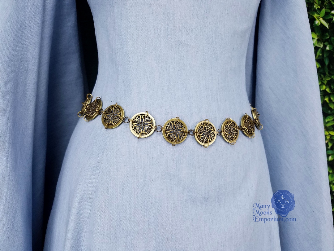 NWT Free People Bronze Age Chain Belt in Silver Lining Bronze Age Chain Belt | Free People main image 3