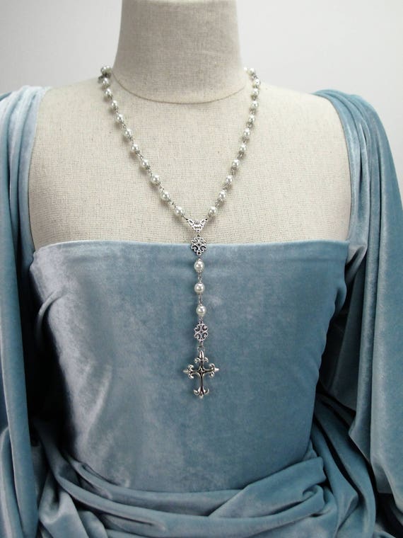 【MASU】 22SS PEARL TAPE ROSARY NECKLACE IMG_4310_c1509667-d261-44f5-