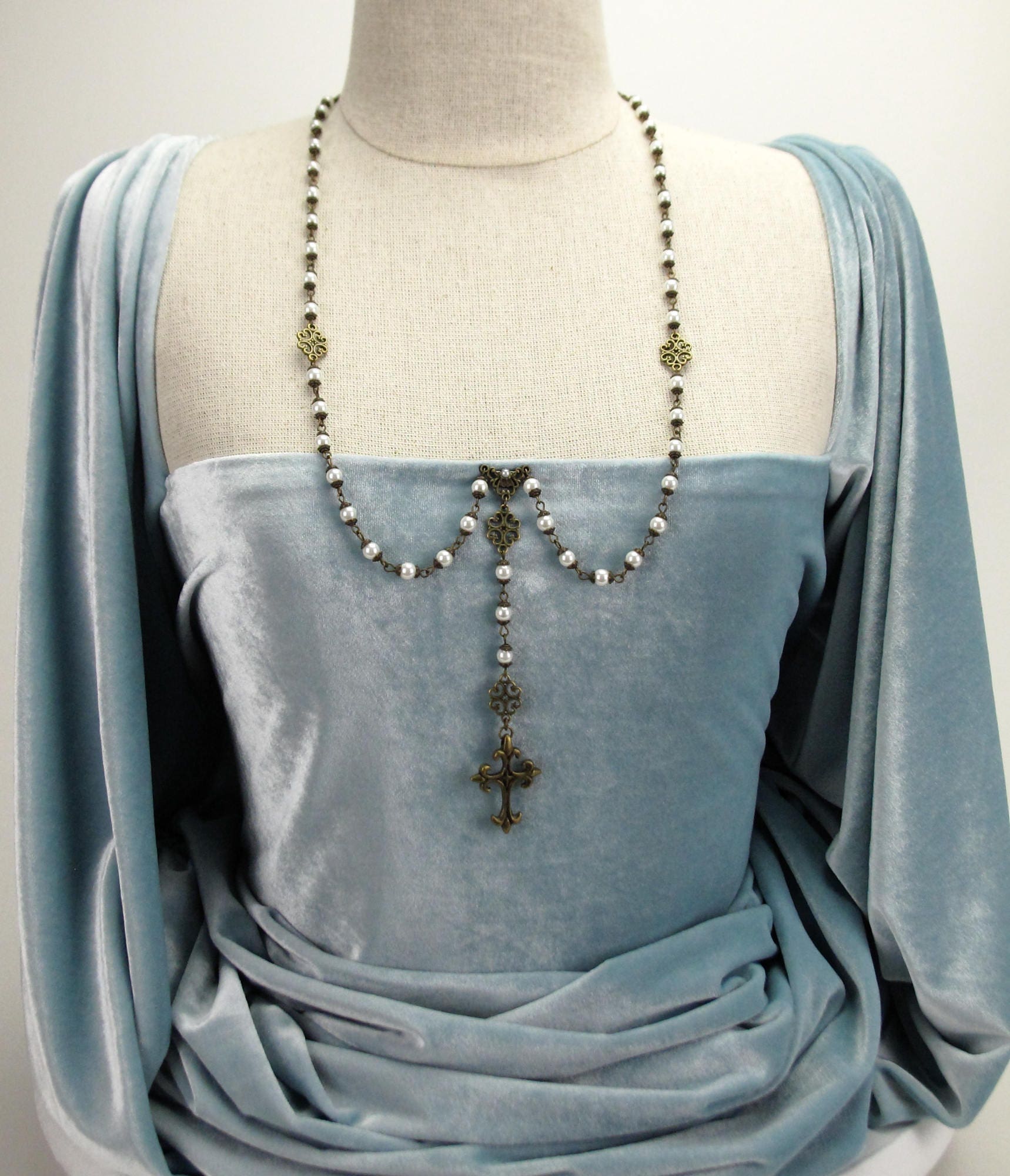 MUSEE ART ■ Rosa Natural Pearl Necklace ネックレス Authentic Natural 7-8mm Pink Freshwater Pearl Necklace 18