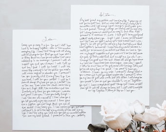 CALLIGRAPHY VOWS - Calligraphy Wedding Vows, Hand Lettered Wedding Vows, Custom Vow Prints, Calligraphy Wedding Song, Wedding Gift