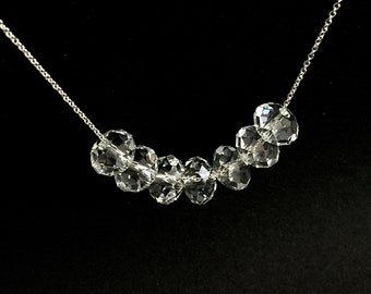 Sterling Silver Swarovski Crystal Necklace, Carrie Bradshaw