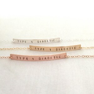 Type 1 Diabetes Bracelet, Rose Gold Medical ID Bracelet, Allergy Bracelet, Medical Alert, Dainty Medical ID for Her, Women Medical ID image 7