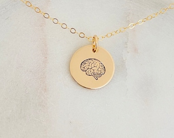 Small Brain Necklace, Human Brain, Anatomical Jewelry, Apocalypse Buddy, Medical Student Gift, Doctor Graduation Gift, Neurologist Necklace