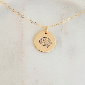 Small Brain Necklace, Human Brain, Anatomical Jewelry, Apocalypse Buddy, Medical Student Gift, Doctor Graduation Gift, Neurologist Necklace
