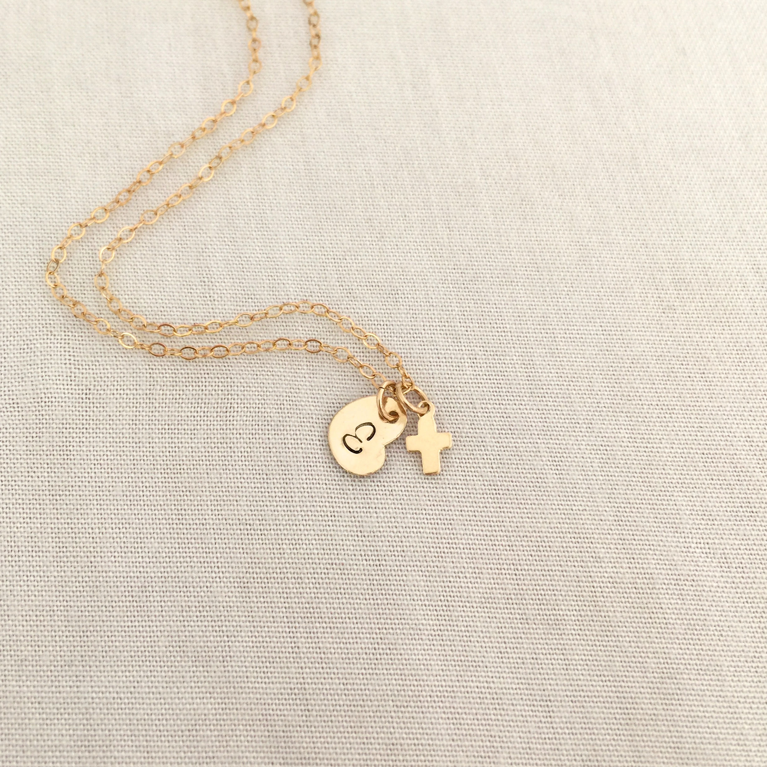 Rose Gold Christening Necklace Baby Girl Baptism Necklace Etsy Australia