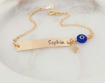 Regalo della Prima Comunione. Regali per battesimo. Bracciale Prima Comunione per Bambina. Primo regalo di cresima per figlia, nipote, nipote. - Italia
