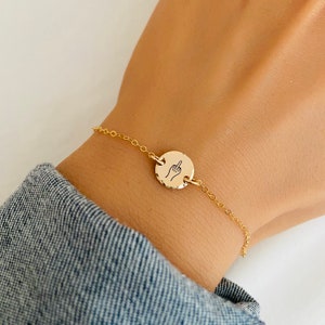 Pulsera pequeña para el dedo medio, joyería con groserías, regalo divertido, pulsera con gestos, ¡Vete a la mierda!, regalo grosero, regalo inapropiado.