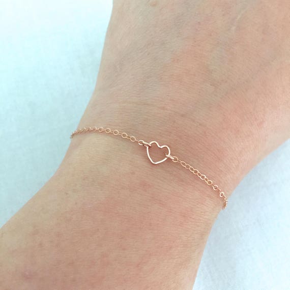 Amazon.com: MORGAN & PAIGE 14K Rose Gold Plated .925 Sterling Silver  Created Pink Opal Heart Tennis Prong Setting Bracelet, 7-1/4