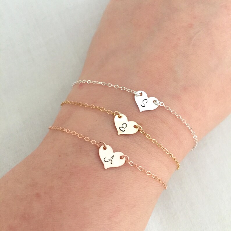 Rose Gold erste Armband BabyMädchenArmband HerzArmband Etsy