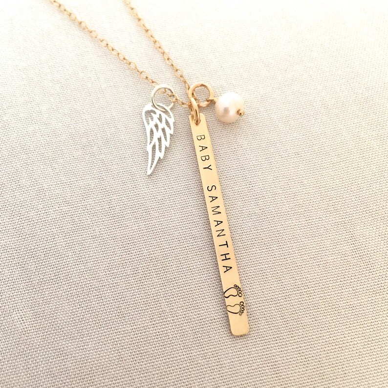 Baby Memorial Necklace Infant Loss Gift Mother of an Angel Etsy