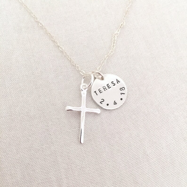 Personalised Baby Girl or Boy Baptism Necklace First Etsy UK
