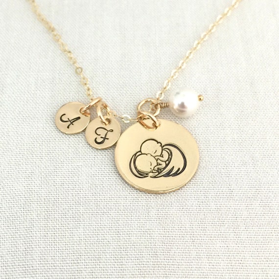 Loss of Twins Necklace Mother of Angels 