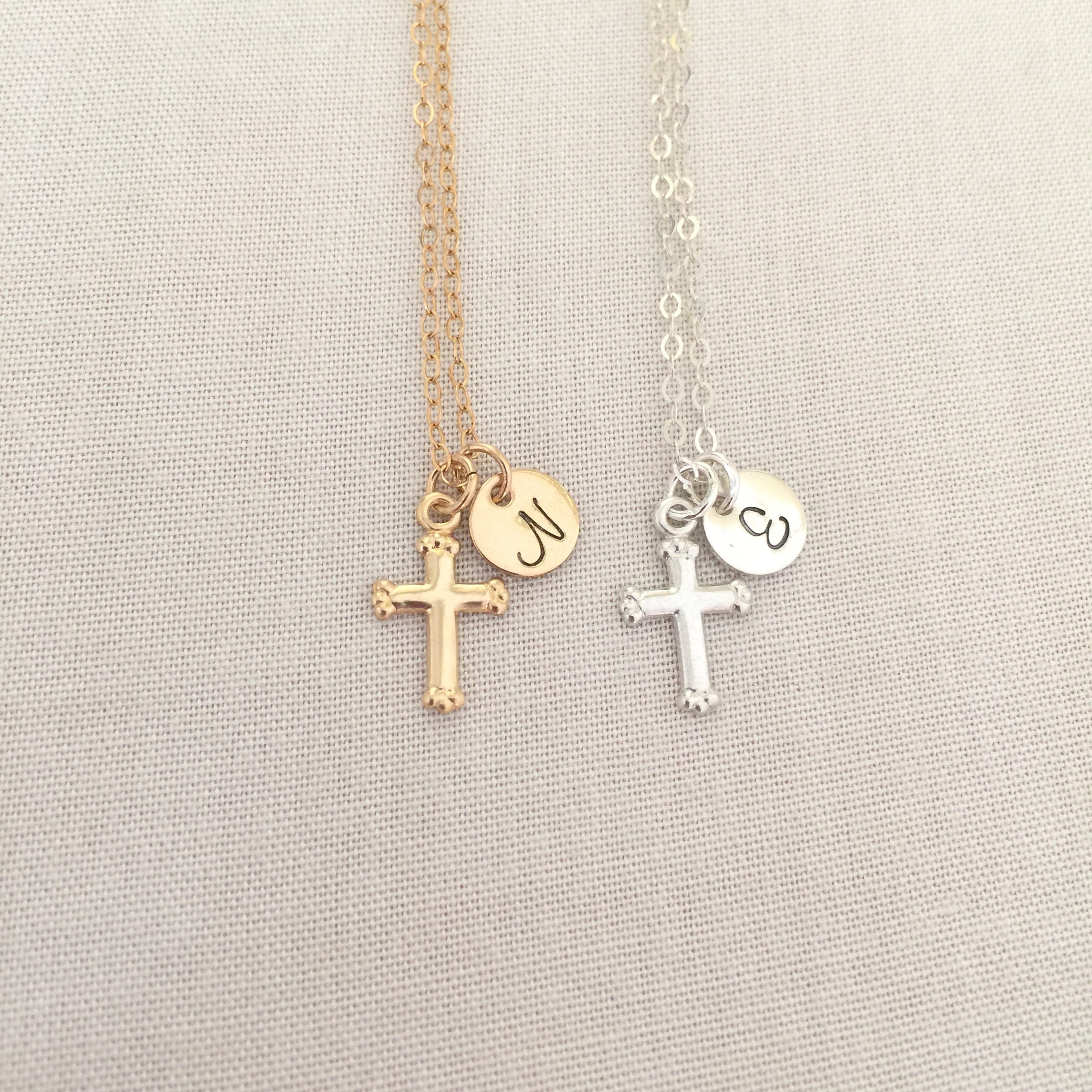 Sterling Silver Baby's Cross Necklace with Chain | The Catholic Company®