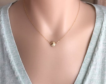 14K Gold Filled Sand Dollar Necklace, Lucky Necklace, Everyday Necklace, Gift To Her, Dainty, Delicate Necklace, Gold Necklace, Minimalist