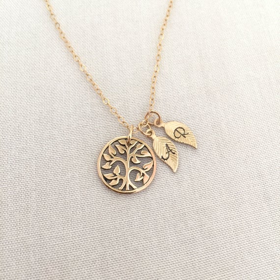 Personalized Tree Necklace Mother 