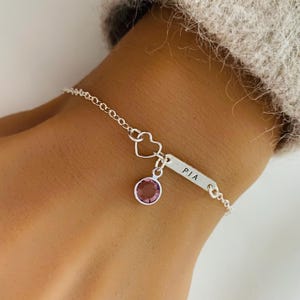 Custom Little Girl Name Bracelet, Sweet 16 Birthday Gift, Dainty Bar Jewelry, Bridesmaid Bracelet, Maid of Honor Gift, Wedding Jewelry