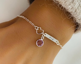 Custom Little Girl Name Bracelet, Sweet 16 Birthday Gift, Dainty Bar Jewelry, Bridesmaid Bracelet, Maid of Honor Gift, Wedding Jewelry