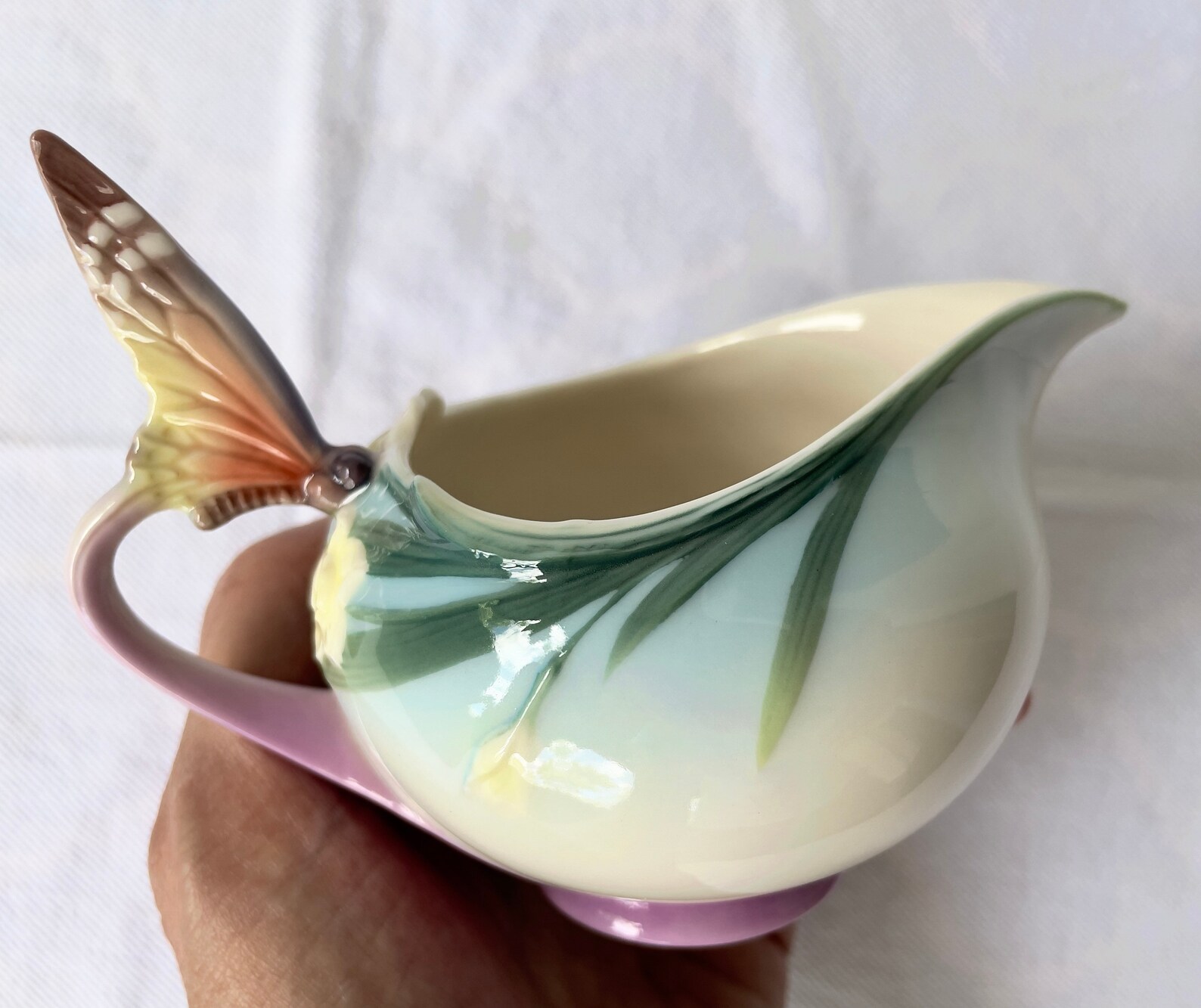 RARE 2001 Franz Butterfly Cream Jar Porcelain by Jen Woo Etsy UK
