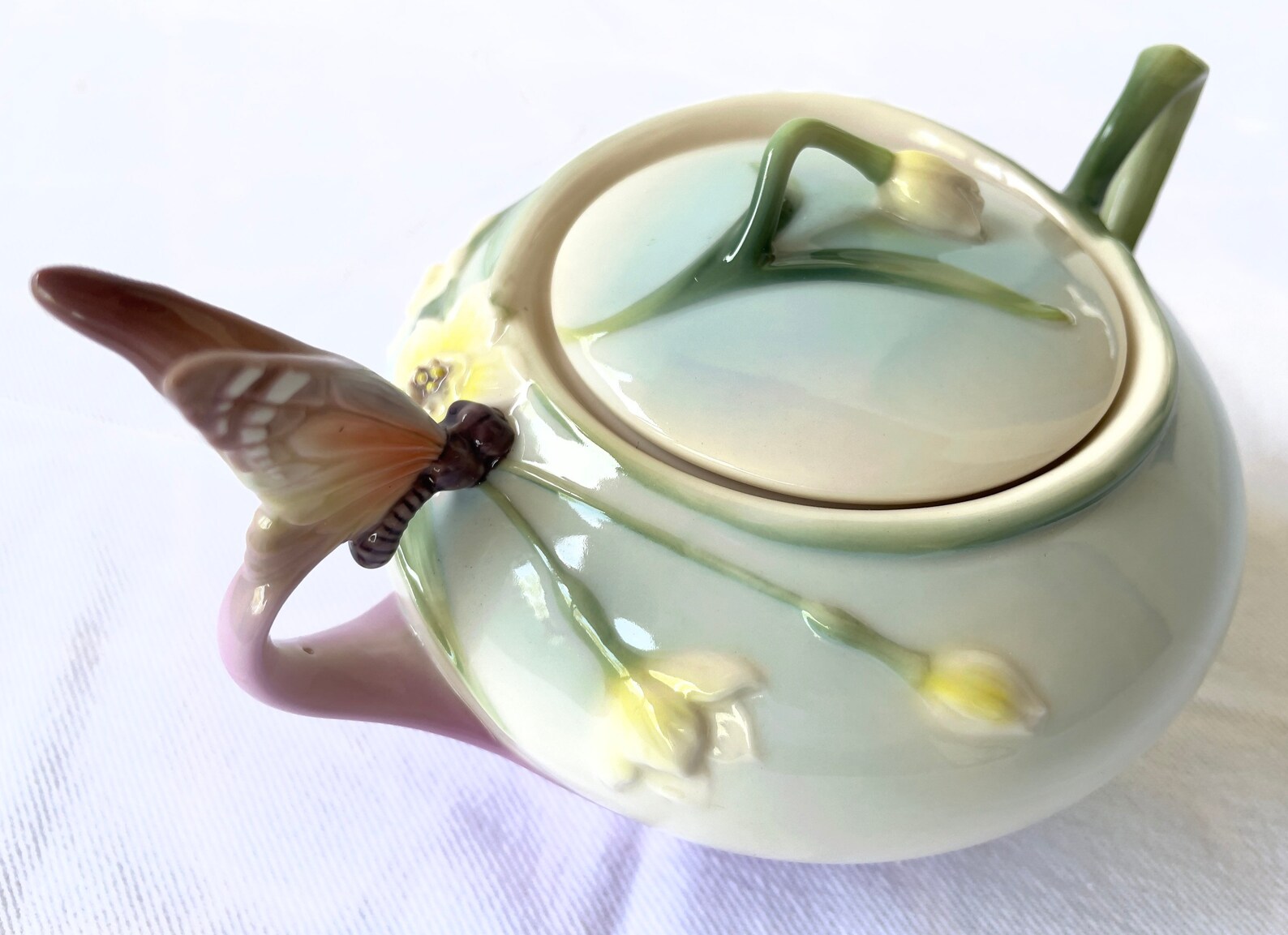 RARE 2001 Franz Butterfly Sugar Jar Lid Porcelain by Jen Woo Etsy