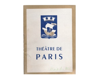 Theatre de Paris Program: "Judas" Play, 1955, French