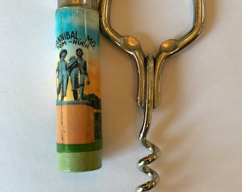 Vintage Tom Sawyer Corkscrew Bottle Opener: Hannibal Missouri Souvenir