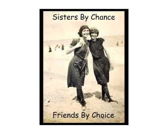 Sisters Birthday Greeting Note Card - Happy Birthday Sister