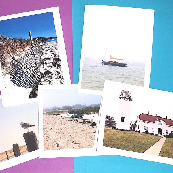 Cape Cod Chatham Beach Original Photos Boxed Set of 5 Note Cards