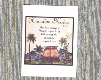 Greeting Note Card - Hawaiian Blessing for your home and your life
