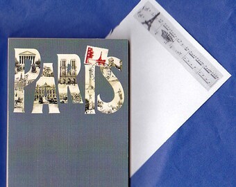 Paris Landmarks Medium Notepad Notebook