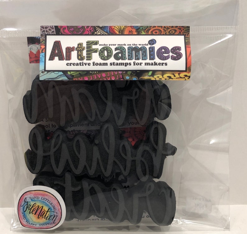 Dream Believe Create Set of 3 Large Art Foamies/' Foam Stamps