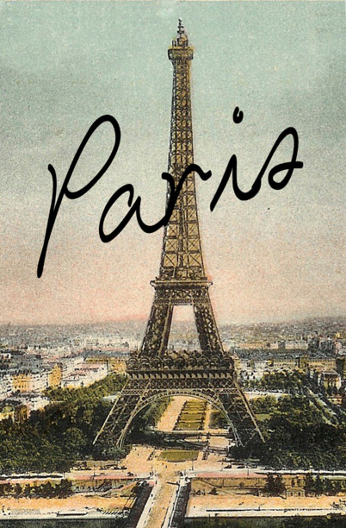 Paris Eiffel Tower Large Notepad Notebook | Etsy