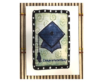 Graduation Card with Grad Cap Congratulations