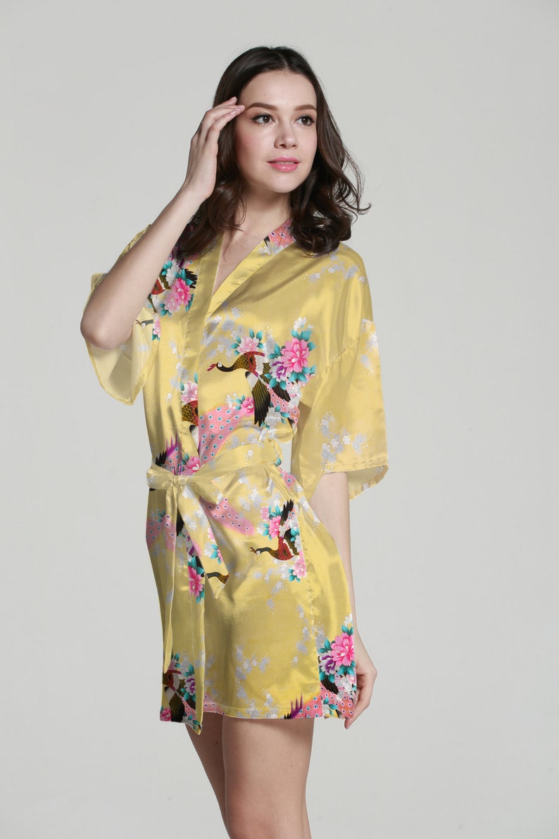 Yellow bathrobe plus size bathrobe his and her bathrobes Etsy