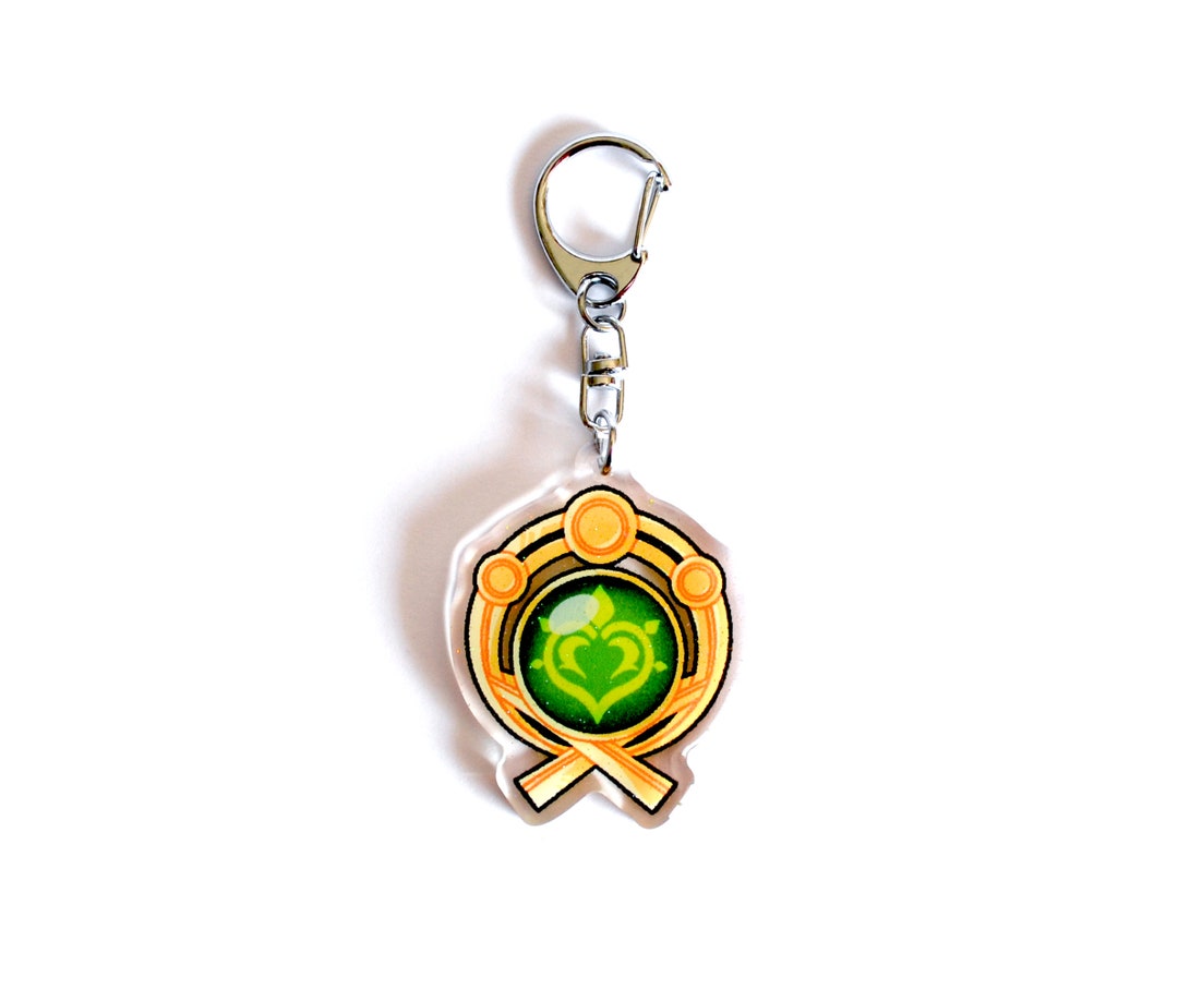 Inazuma Dendro Vision Charms / Genshin Impact / Glitter Charm