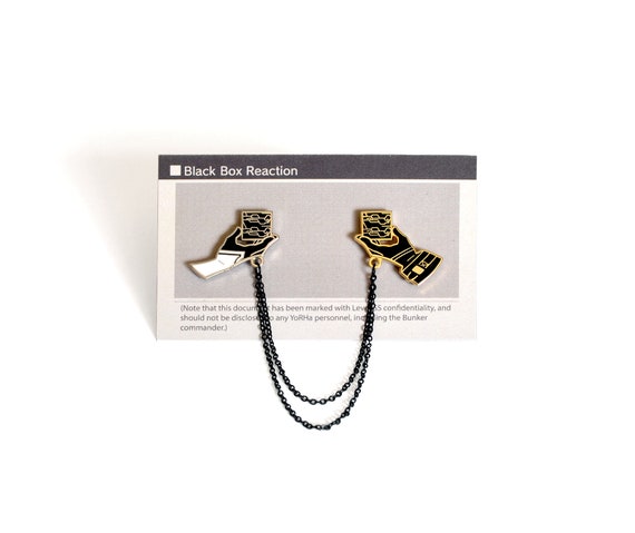 Black Box Reaction Enamel Pin Set Nier Automata Pins Hard Etsy Black Box Reaction Enamel Pin Set Nier Automata Pins Hard Etsy