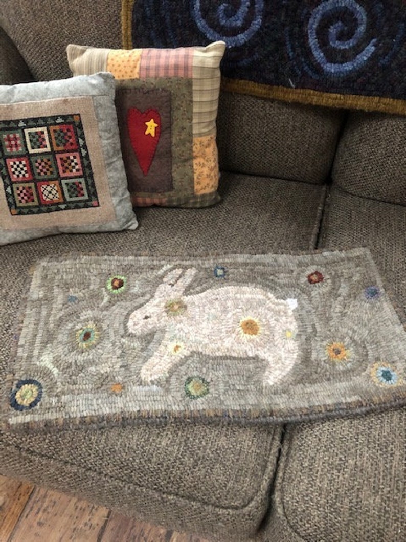 Penny Rabbit Rug Hooking Pattern Etsy