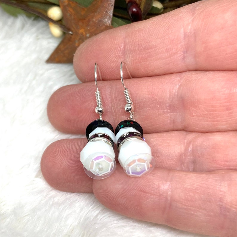 For Women Christmas Gifts for Mom Snowman Earrings Stocking Stuffers for Her White Elephant Gifts For Co-Worker Christmas Earrings