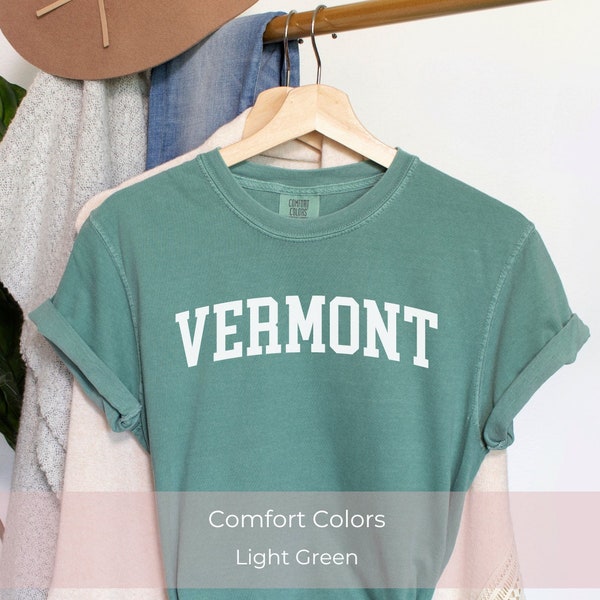 Vermont State Comfort Colors Tshirt | Short Sleeve Shirt | Long Sleeve Shirt | State College Tshirt | Home State Gift | Travel State Tee