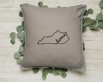 Kentucky Pillow   | Home decor | State Pillow cover | Bowling Green | Lexington | Louisville