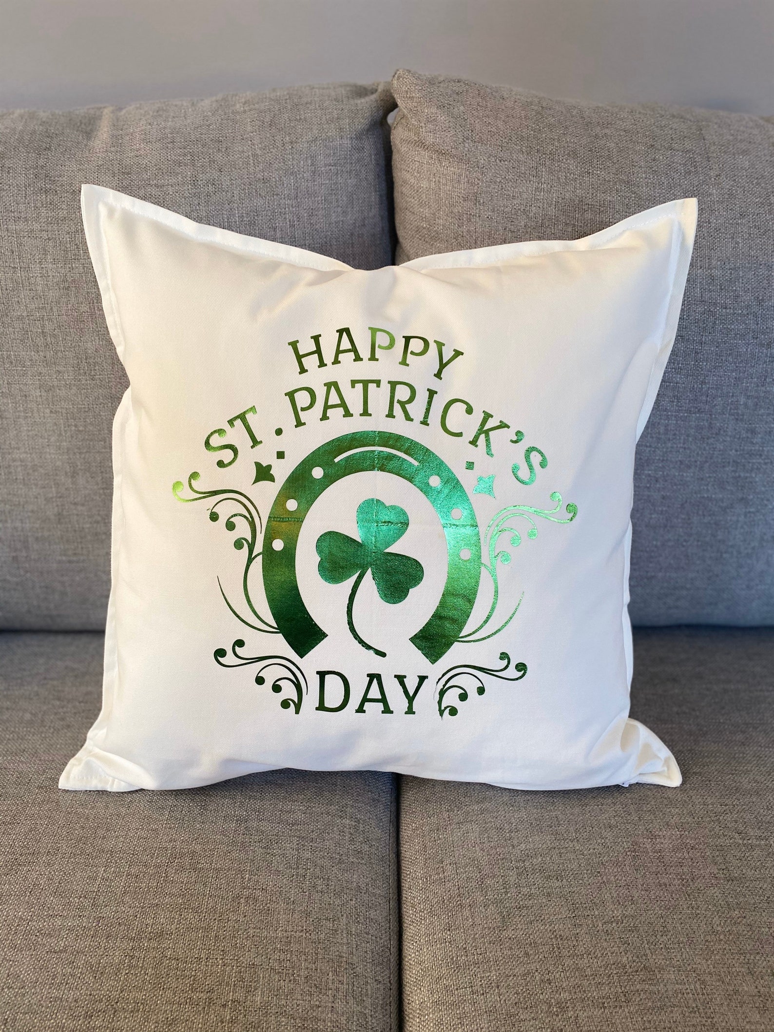 St. Patricks Day Pillow Cover Etsy
