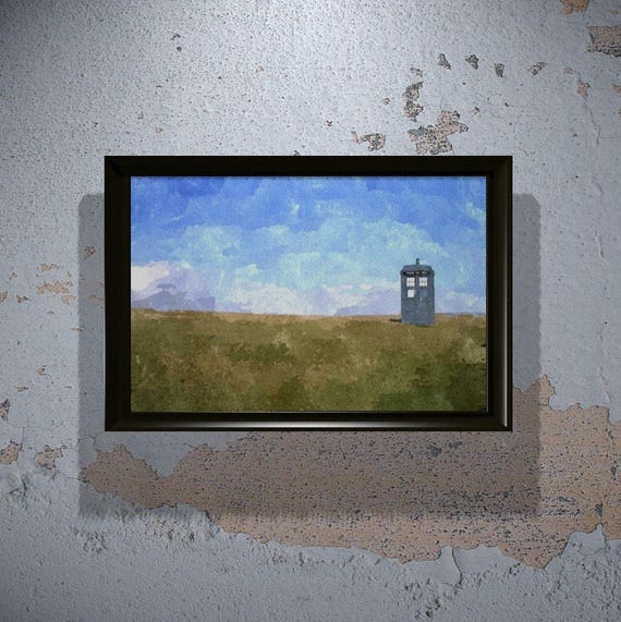 Doctor Who Tardis On Field Print Various Sizes