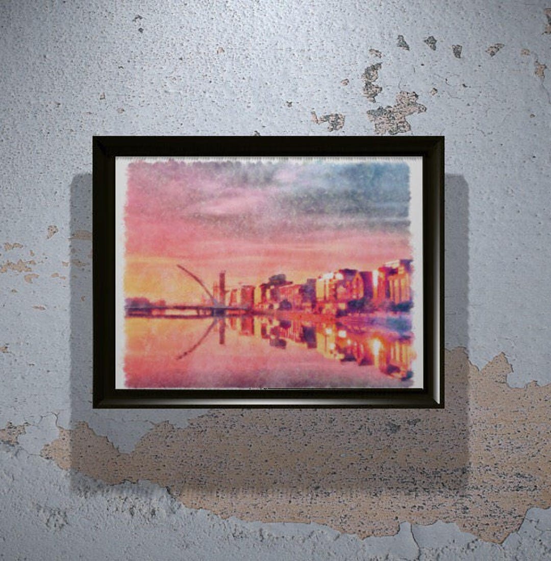 Dublin Ireland Print Ireland Wall Art Dublin Wall Art Etsy