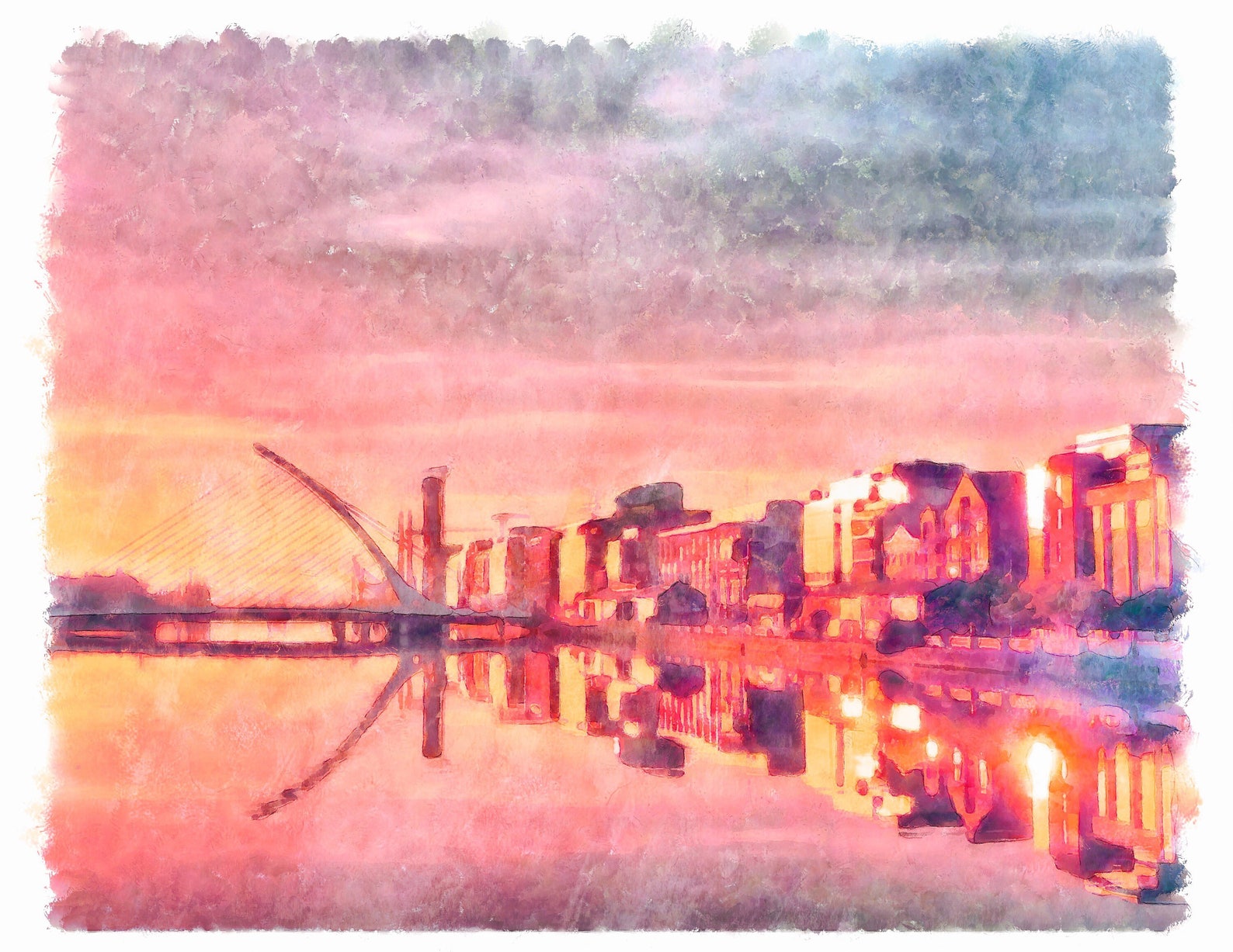 Dublin Ireland Print Ireland Wall Art Dublin Wall Art Etsy