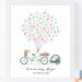 Baby Shower Bicycle Fingerprint Guestbook, Tandem Bicycle Thumbprint ...