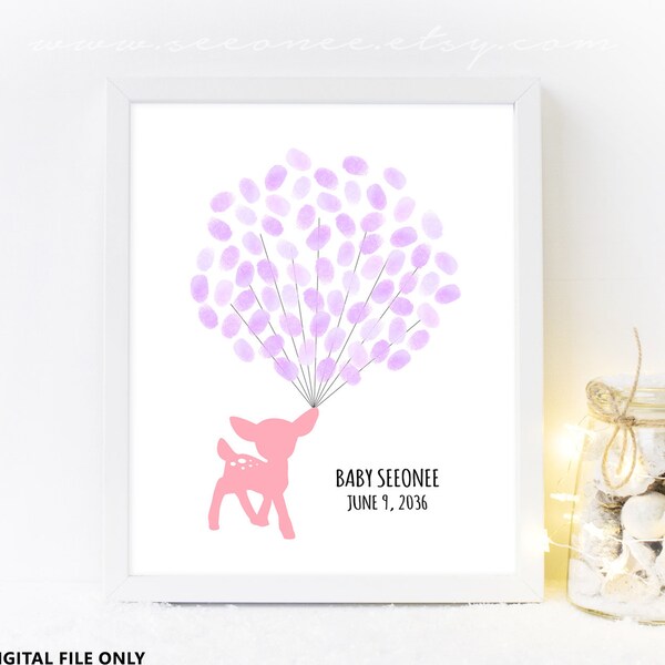 Bambi Shower Guest Book Etsy