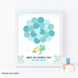Schildkröte Gästebuch, Meeresschildkröte Baby-Dusche-Gästebuch, Meeresschildkröte Geburtstags-Gästebuch-Geschenk, digitale Datei druckbar, Gästebuch-Poster