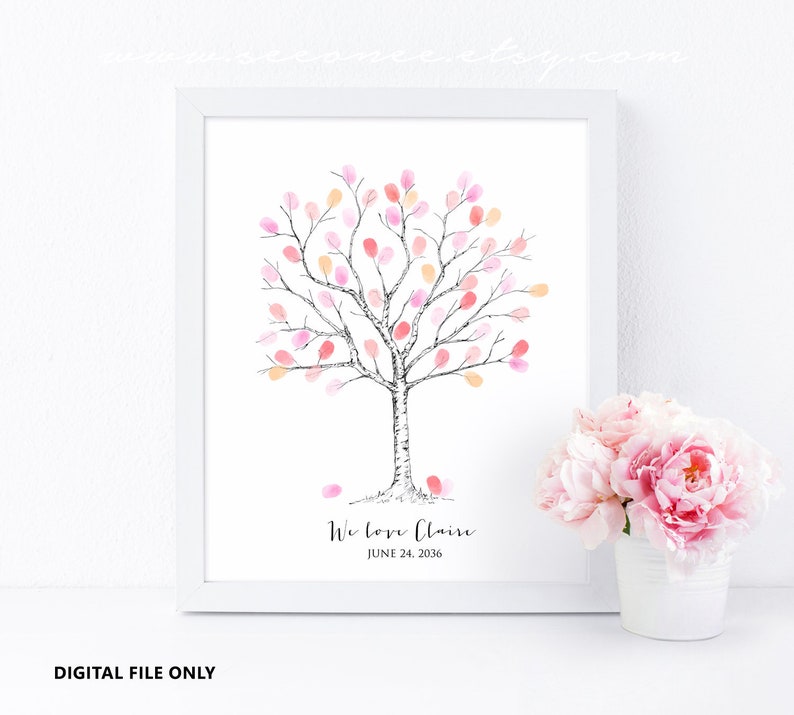 Fingerprint Tree Guest Book