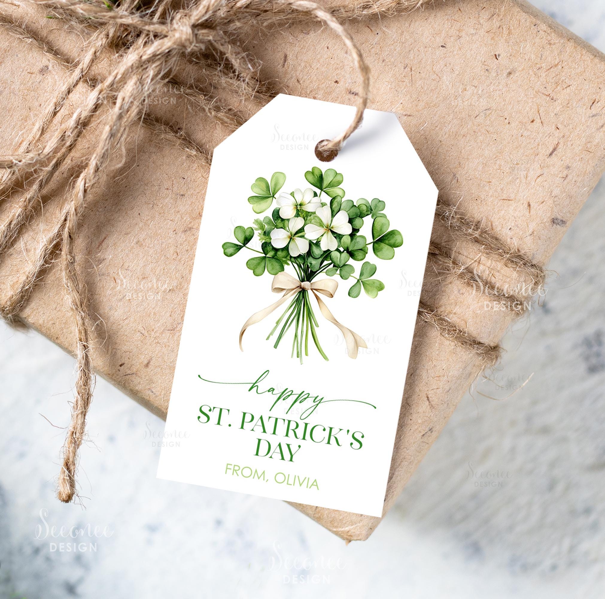 Editable St. Patrick's Day Gift Tags Happy St Patricks Day Appreciation ...