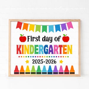 &quot;Erster Schultag Schild, &quot;&quot;Back To School&quot;&quot; Schild, Fotorequisite Schild SOFORT DOWNLOAD.&quot;