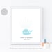 Whale Fingerprint Guestbook Thumbprint Guest Book Baby - Etsy